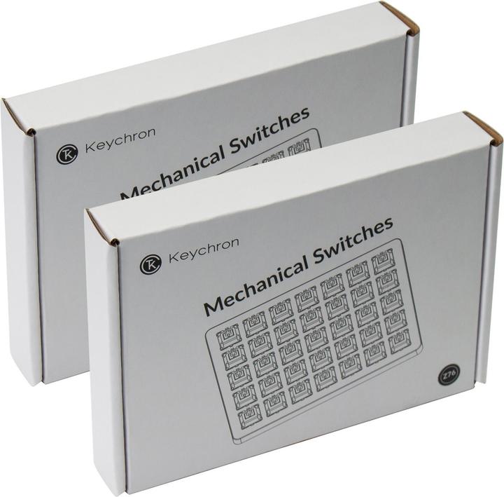 Actual product image Keychron Gateron Cap Golden-Brown Switch Set (35 pieces)