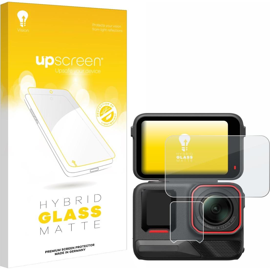 upscreen Schutzglas Schutzfolie Glas Folie Displayschutz matt, Action Cam Zubehör