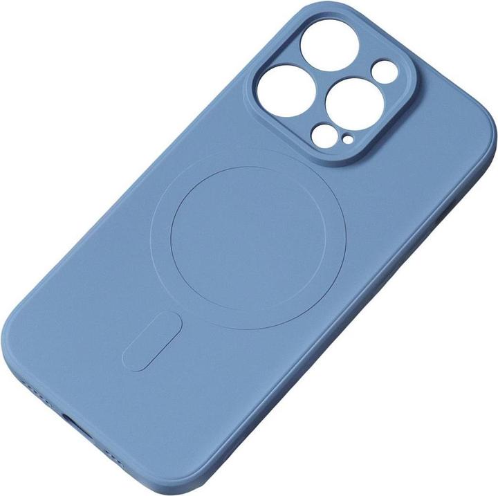 Image du produit Hurtel Coque en silicone compatible MagSafe pour iPhone 15 Silicone Case - bleu marine (Apple iPhone 15)