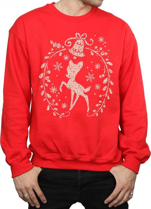 Immagine prodotto Disney Bambi Christmas Wreath Felpa Uomo (XL)