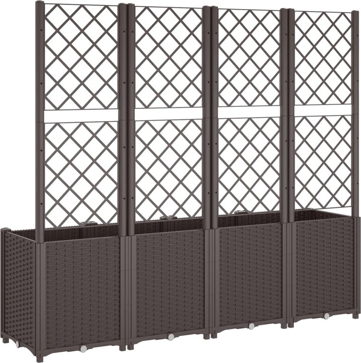 Actual product image VidaXL Planter with trellis PP