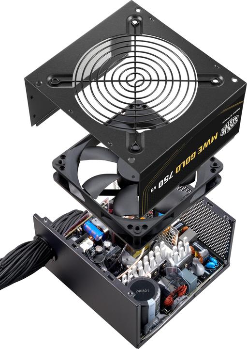 Actual product image Cooler Master CooMas MWE 750 V3 Black (750 W)