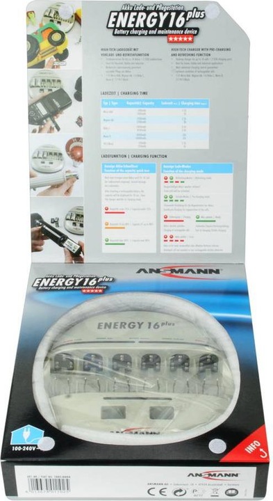 Actual product image Ansmann Energy 16 Plus (1 pcs., C, D, AA, AAA, Chargers without battery)