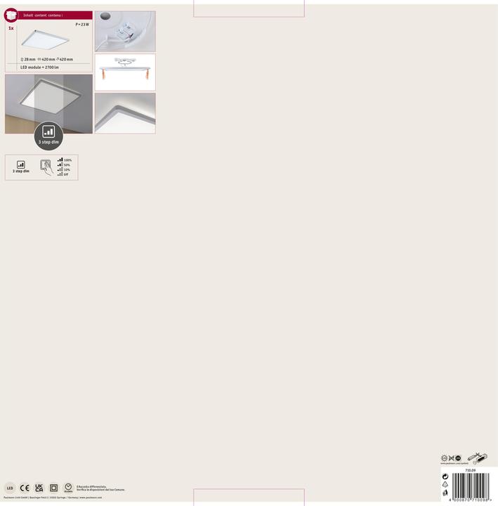 Immagine prodotto Paulmann Atria Shine Retroilluminazione 3-Step-Dim (2700 lm)