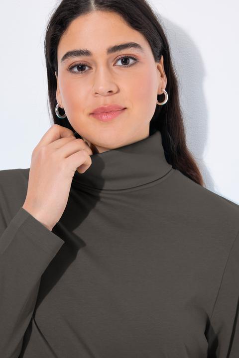 Produktbild Ulla Popken Shirt, Rollkragen, Slim, Langarm (50, 52)