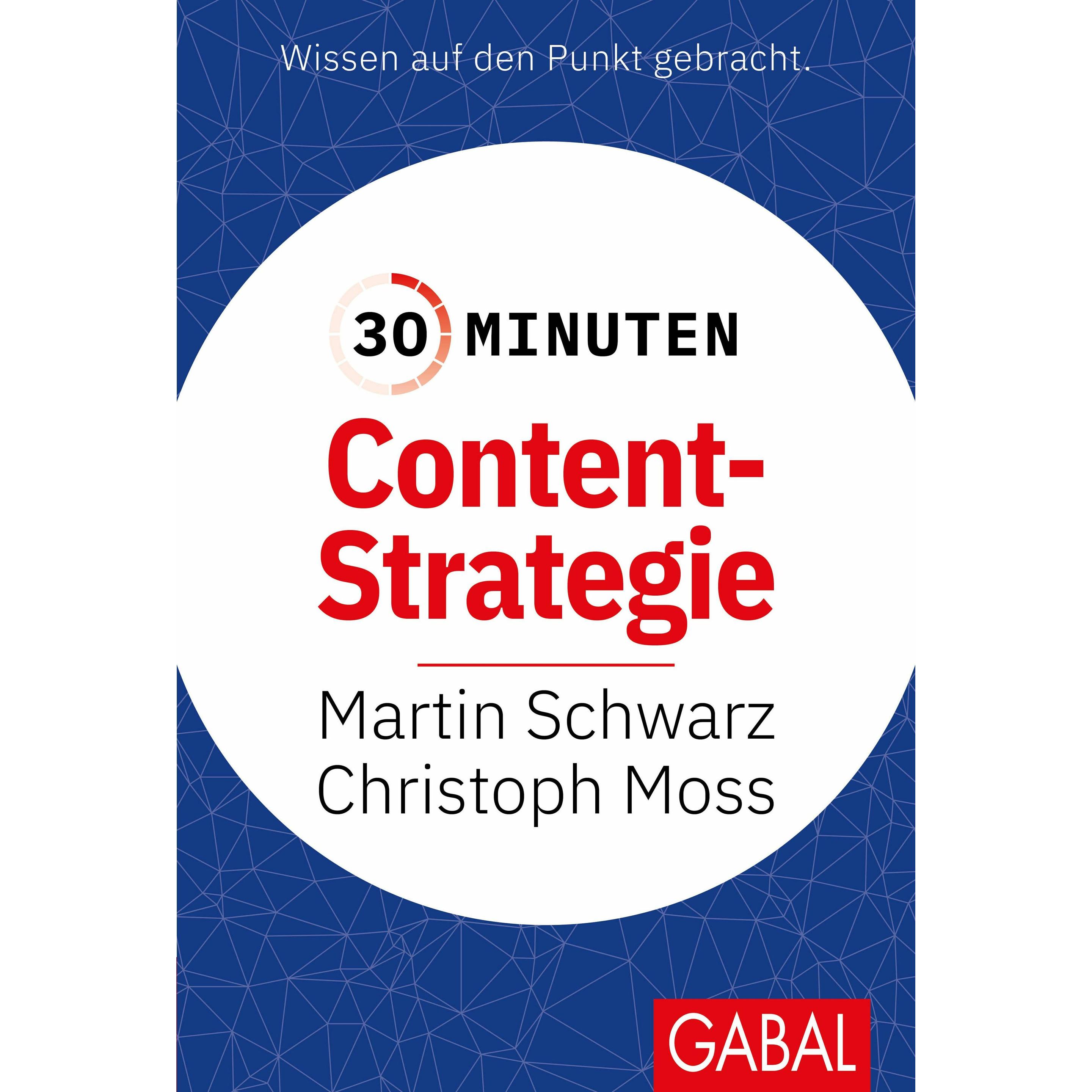 30 Minuten Content-Strategie, Fachbücher von Martin Schwarz, Christoph Moss