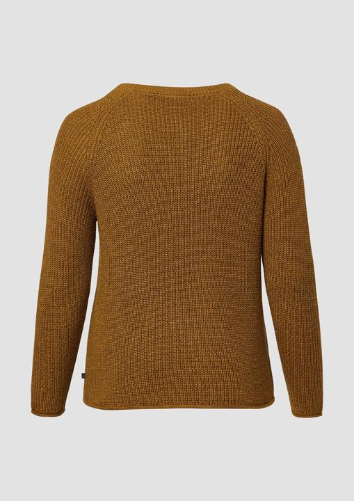 Produktbild S.Oliver Strickpullover Melierter Strickpullover mit Raglanärmeln (44)
