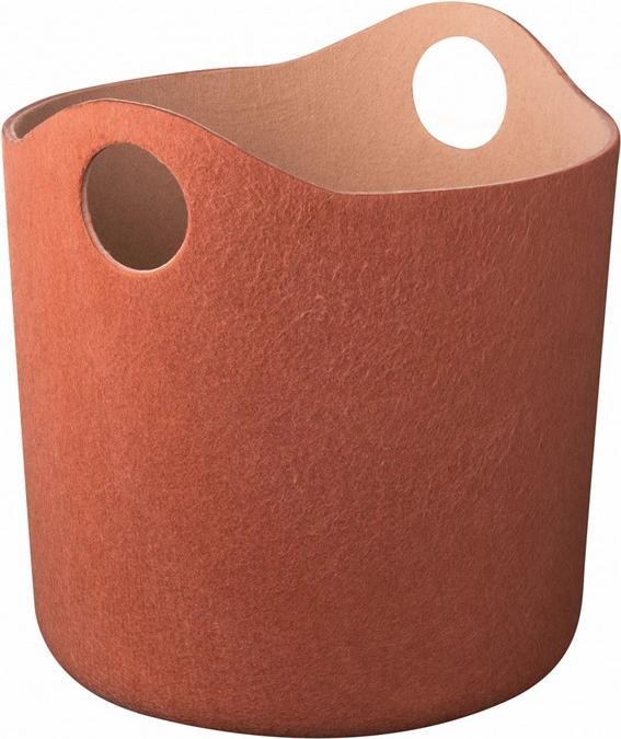 Actual product image Blomus Felt Basket -TIGGY- Rustic Brown/Tan (42.5 x 44 cm)