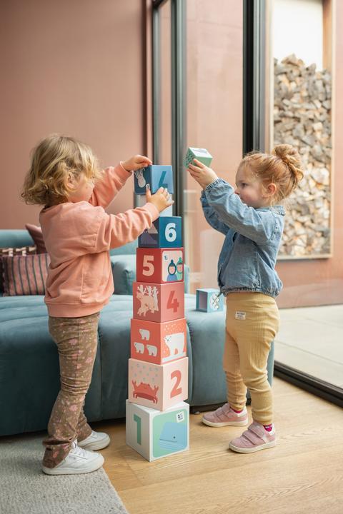 Actual product image BS Toys Stacking tower game