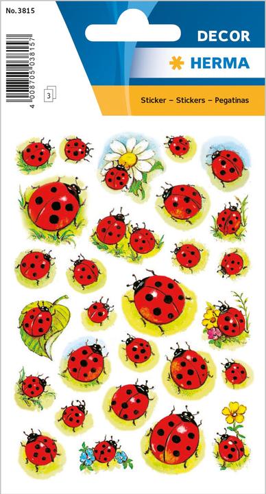 Image du produit HERMA Autocollants Coccinelle