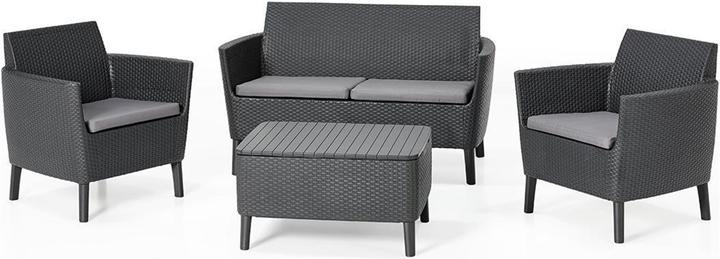 Produktbild Allibert Loungeset Salemo, Anthrazit, 4 SitzplÃ¤tze