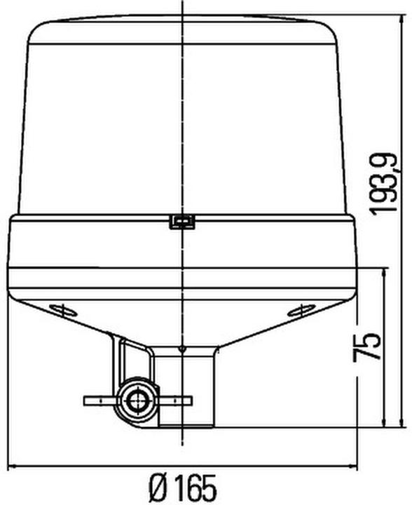 Produktbild Hella Blitz-Kennleuchte LED 2XD 012 972-011