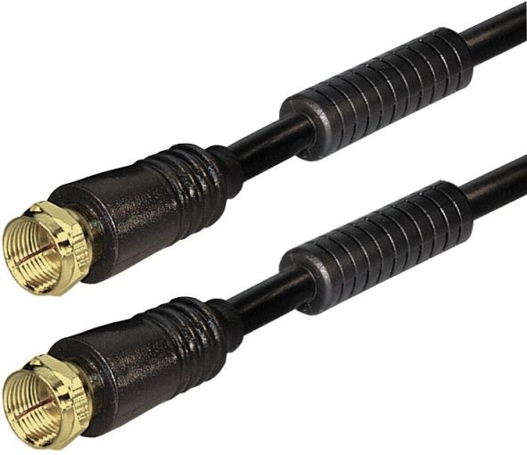 Produktbild Hapena Antennen-Kabel 2,5m sw 12822 F-Stecker - F-Stecker 110dB (110 dB, Antennenkabel)