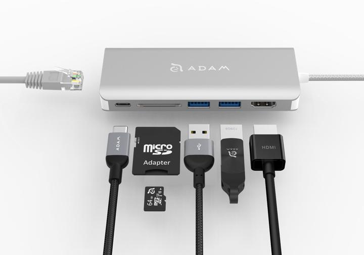 Produktbild Adam Elements Casa Hub A01 USB-C (000065) station (USB-B, 6 Ports)