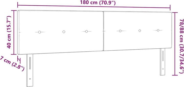 Actual product image VidaXL Headboard (90 x 180 cm)