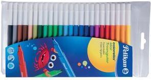 Immagine prodotto Pelikan 985663 Penna a punta di feltro Fine Verde chiaro Viola (10x)