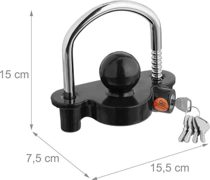 Produktbild Relaxdays Anhängerschloss
