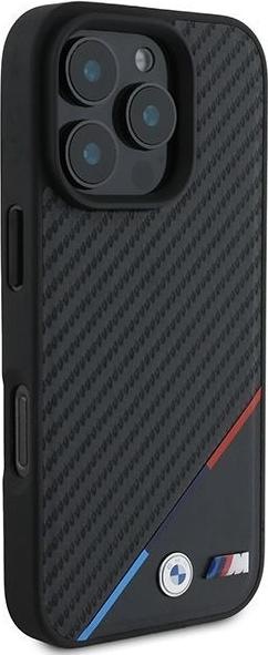 Produktbild BMW BMHMP16L23PUDTK iPhone 16 Pro 6.3" czarny/black hardcase M Carbon Tricolor Line MagSafe (Apple iPhone 16 Pro)