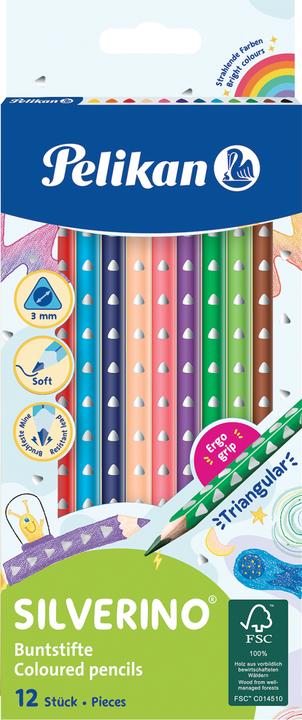 Actual product image Pelikan SILVERINO - Coloured pencils (Multicolor, 12 x)
