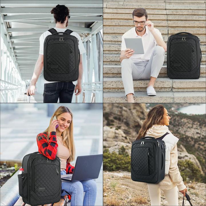 Produktbild Only-Bags.Store Laptop-Rucksack Business Travel Backpack Handgepäck Wasserdicht mit Hard Peel