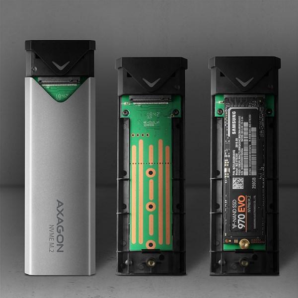 Actual product image Axagon EEM2-UG2 - SSD Enclosure - M.2 - M.2,PCI Express - 10 Gbit/s - USB Connectivity - (M.2)