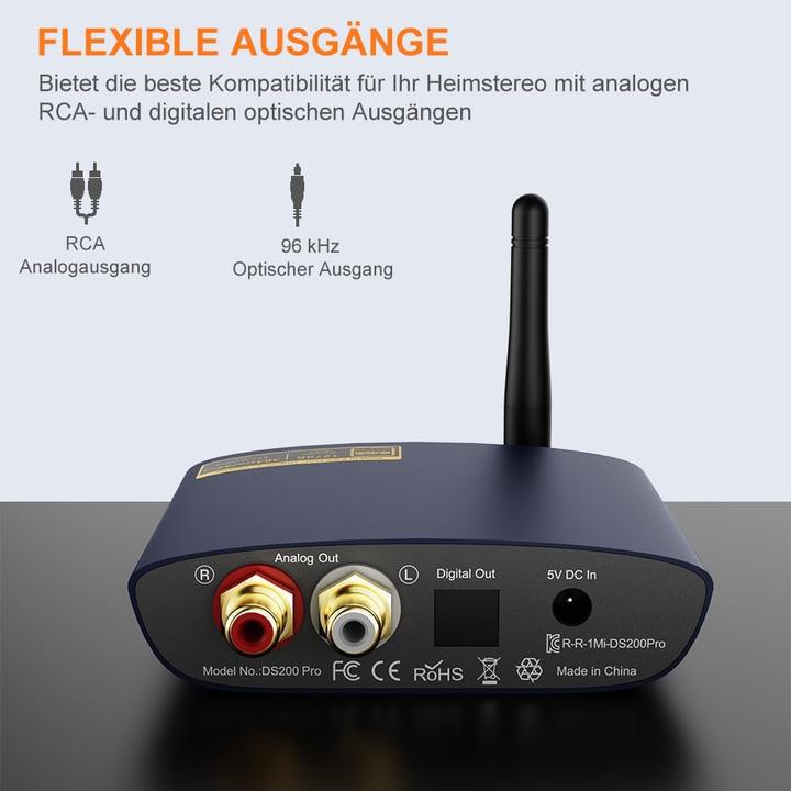 Produktbild 1Mii HiFi Bluetooth Musikempfänger DS200Pro mit LDAC und aptX HD (Empfänger)