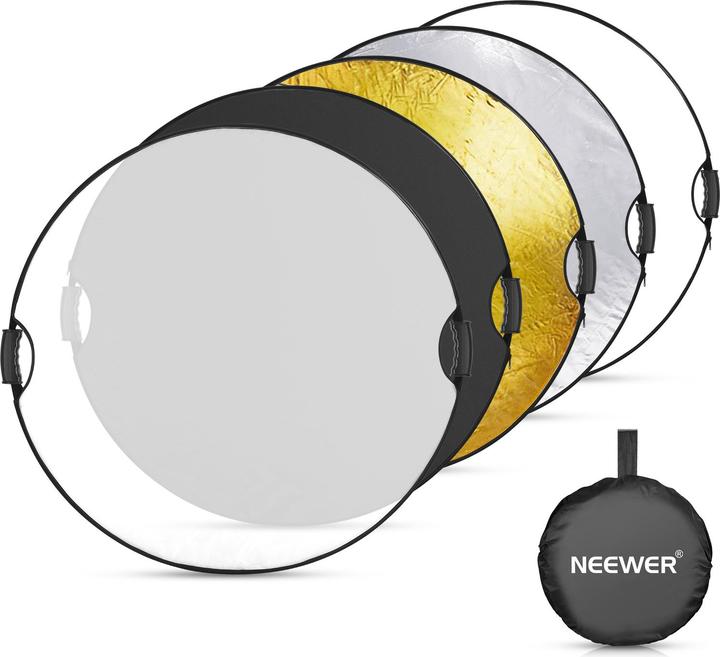 Neewer 32" 5-in-1 Round Portable Grip Collapsible Reflector