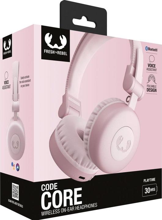Actual product image Fresh'N Rebel Fresh 'n Rebel Code Core Pastel Pink (No noise cancellation, 30 h, Wireless)