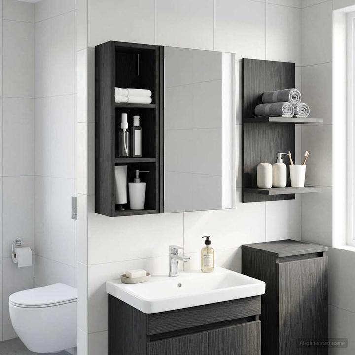 Produktbild vidaXL Badezimmerschrank (20 x 16 x 62.50 cm)