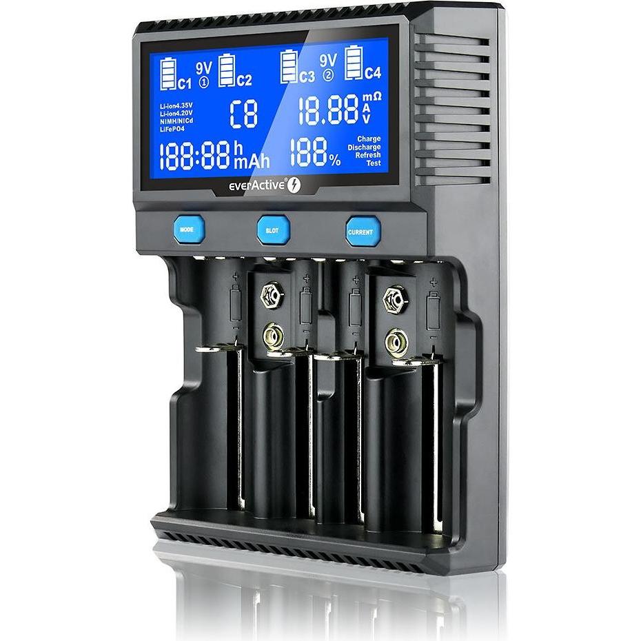 Everactive UC-4200 (1 Stk., C, AAA, AA, Ladegerät ohne Akku), Akku Ladegerät
