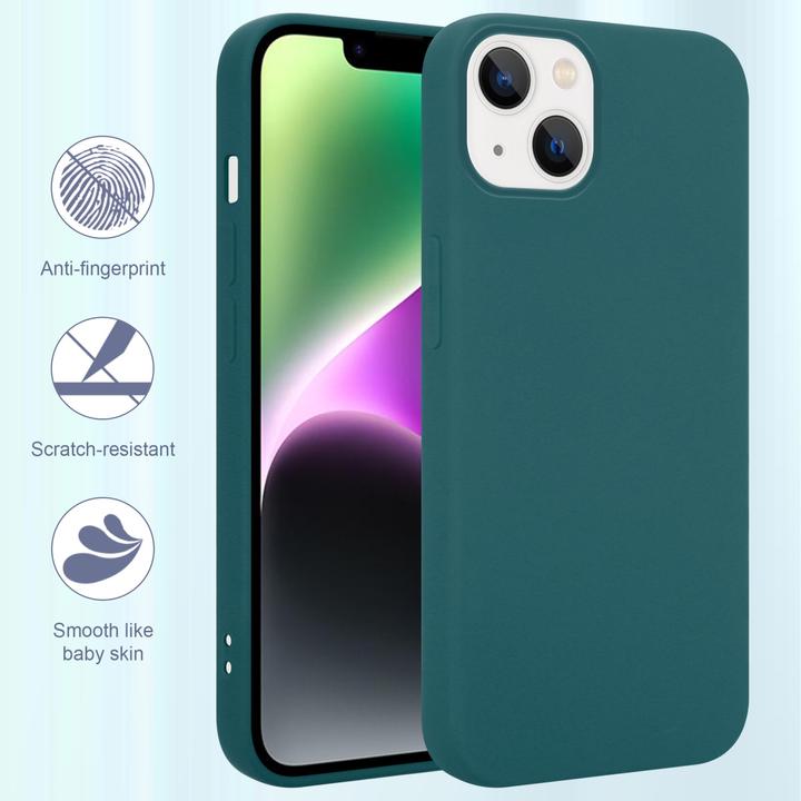 Actual product image Cadorabo Case for Apple iPhone 14 in TPU Liquid Silicone Case Style (Apple iPhone 14)