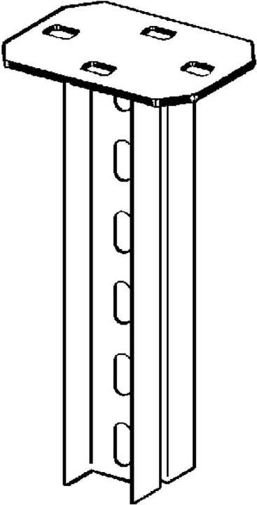 Produktbild Niedax NIE HDUF50/500 HÃ¤ngestiel Doppel-U-Profil 50x22x500mm feuerverz.