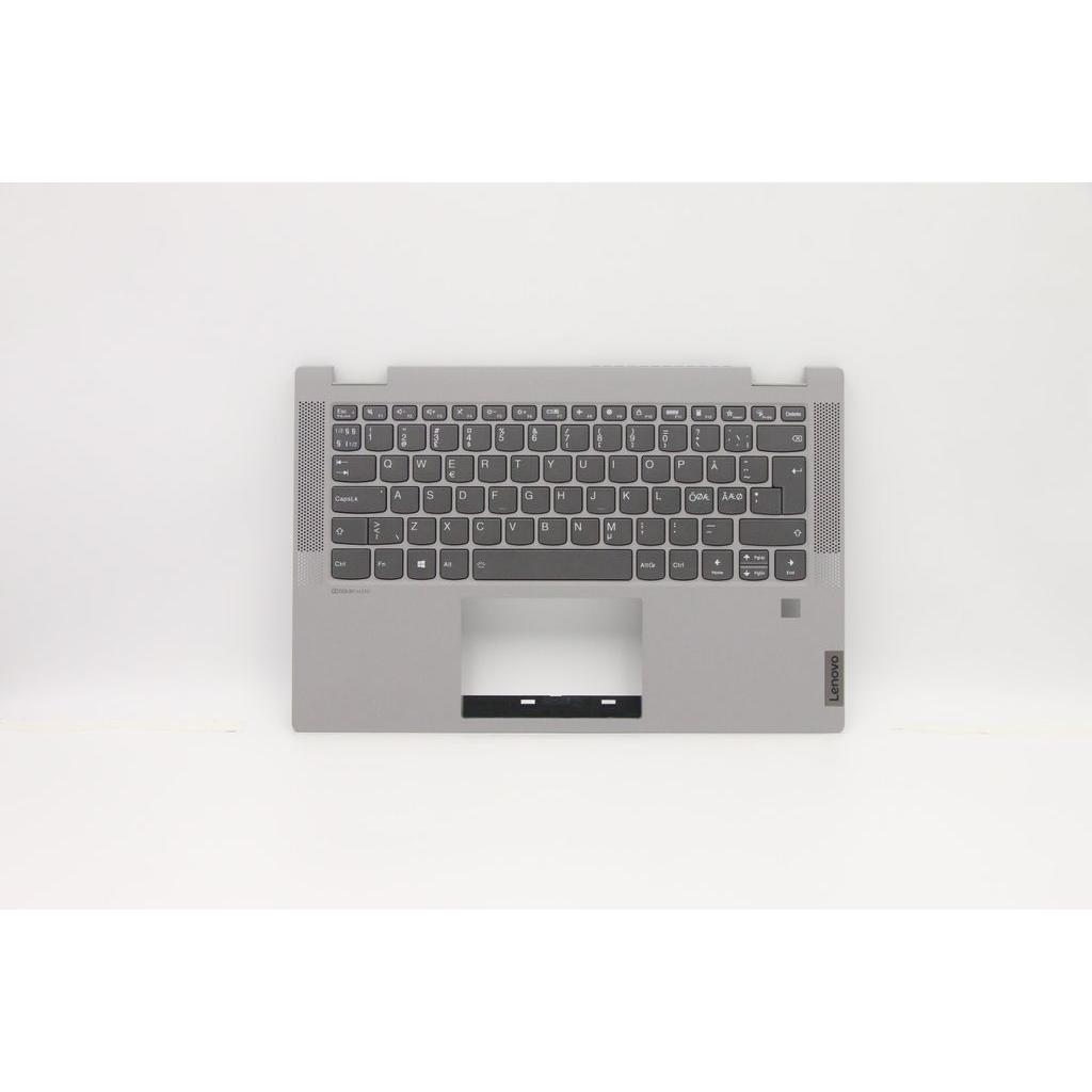 Lenovo 5CB0Y85384 Upper Case (NORDIC) - Grey, Notebook Ersatzteile, Grau
