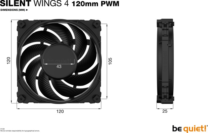 Produktbild be quiet! Silent Wings 4 (120 mm, 1 x)