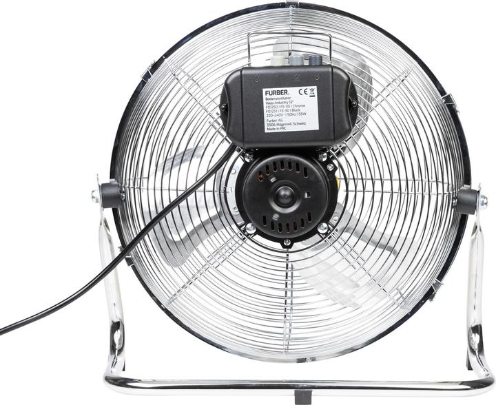 Image du produit Furber Ventilateur de sol Vayu-Industry 12" Chrome (58 dB)