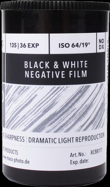Image du produit Rollei Blackbird Film négatif noir et blanc | 35 mm | 36 prises de vue | ISO 64