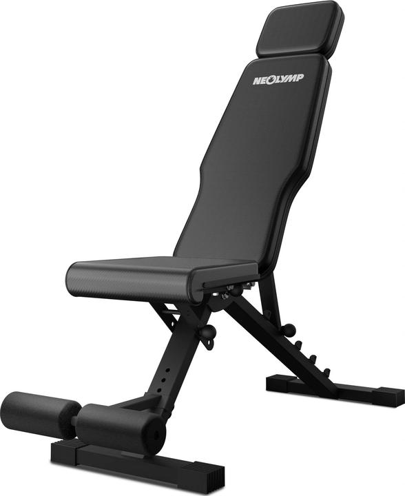 Neolymp Hantelbank verstellbar aus Carbon-Optik Bezug mit 72 Einstellmöglichkeiten