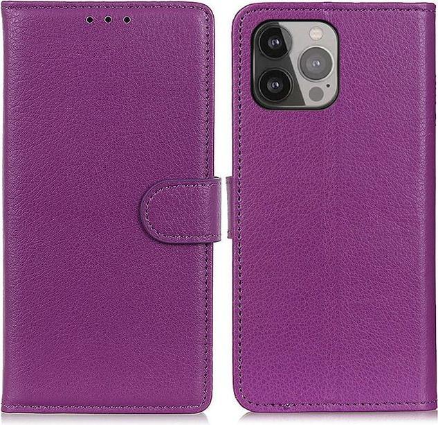 Produktbild MU Classic Litchi Leder Bookcover Series (Apple iPhone 13 Pro Max)