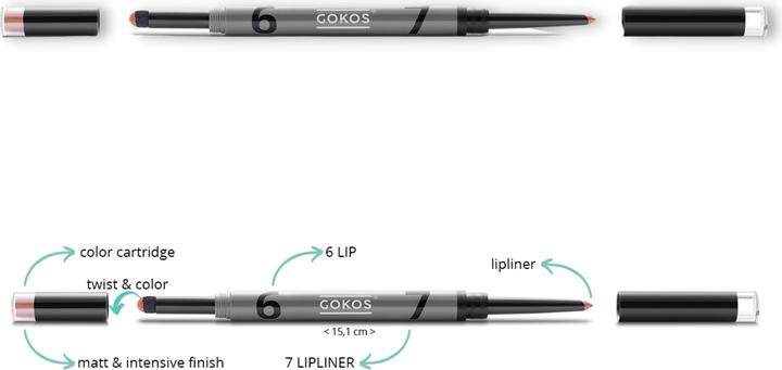 Actual product image Gokos Lipdesigner (6707 Cherry Blossom)
