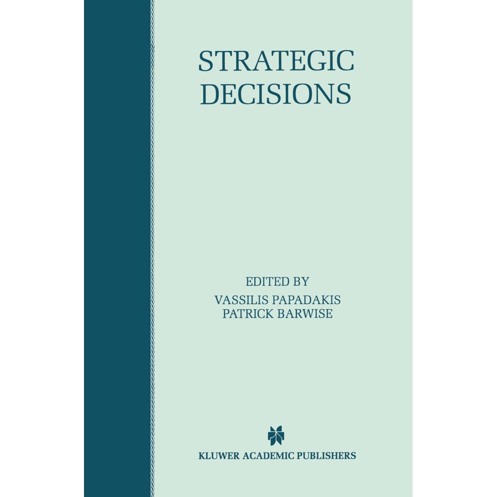 Strategic Decisions, Fachbücher von Patrick Barwise, Vassilis Papadakis