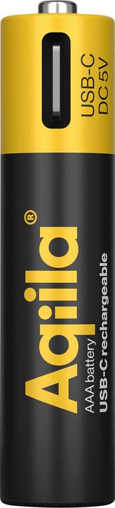 Produktbild Aqiila - USB-C Wiederaufladbare Batterie - AAA - 600 mAh - 4er-Pack (4 Stk., AAA, 600 mAh)