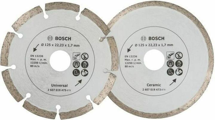 Produktbild Bosch Zubehör Diamanttrennscheiben für Fliesen und Baumaterial, 2er-Pack