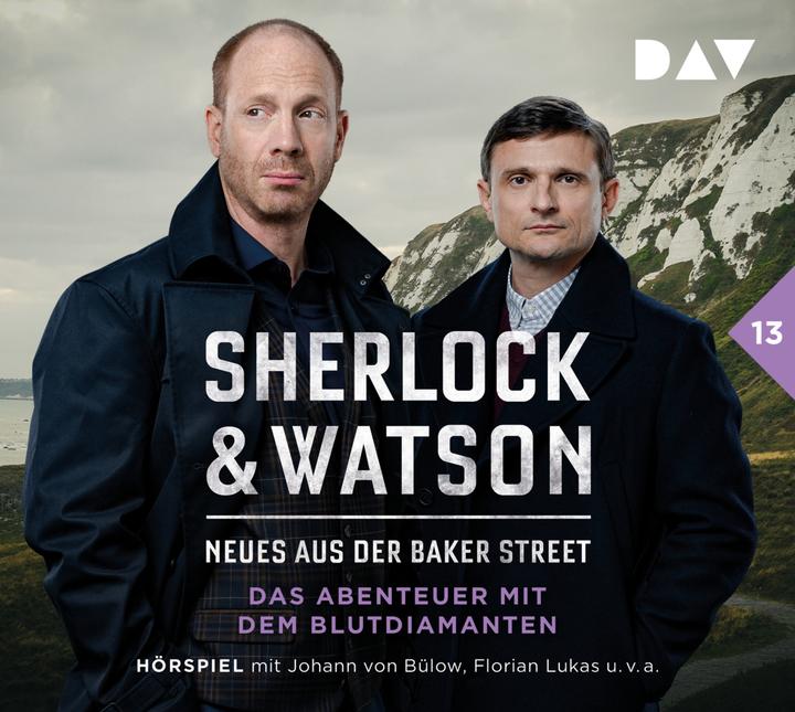Produktbild Sherlock & Watson – Neues aus der Baker Street: Das Abenteuer mit dem Blutdiamanten (Fall 13) (Viviane Koppelmann, Leonhard Koppelmann, Florian Lukas, Johann von Bülow, Stefan Kaminski, Deutsch)