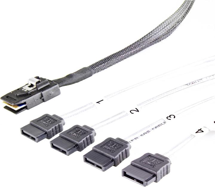 Produktbild Fantec SRC-mini SAS zu 4x SATA Kabel