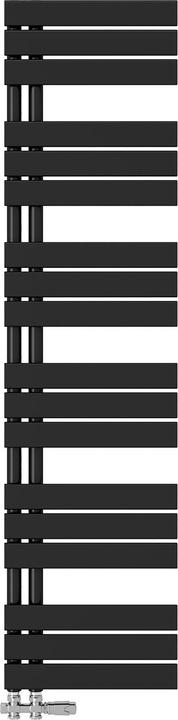 Actual product image Emke Bathroom Radiator Towel Rail Adjustable Temperature Control 160x40cm Black 684W (684 W)