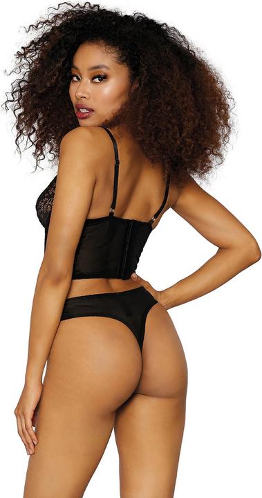 Produktbild Dreamgirl Stretch Mesh & Stretch Galloon Lace Bustier (M)