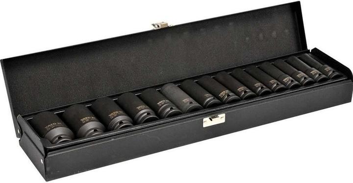 Actual product image Yato Professional power socket spanner set large depth gauge 15 pcs. (32 mm, 18 mm, 11 mm, 12 mm, 20 mm, 19 mm, 27 mm, 15 mm, 25 mm, 13 mm, 21 mm, 14 mm, 29 mm, 10 mm, 30 mm, 23 mm, 26 mm, 22 mm, 17 mm, 28 mm, 16 mm, 24 mm, 31 mm)