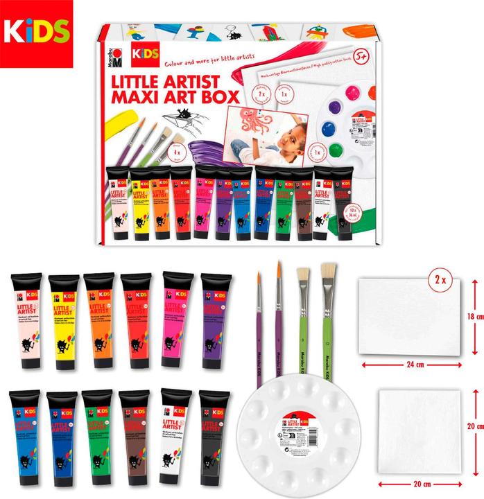 Actual product image Marabu Little Artist Maxi Art BoxKiDS (36 ml)