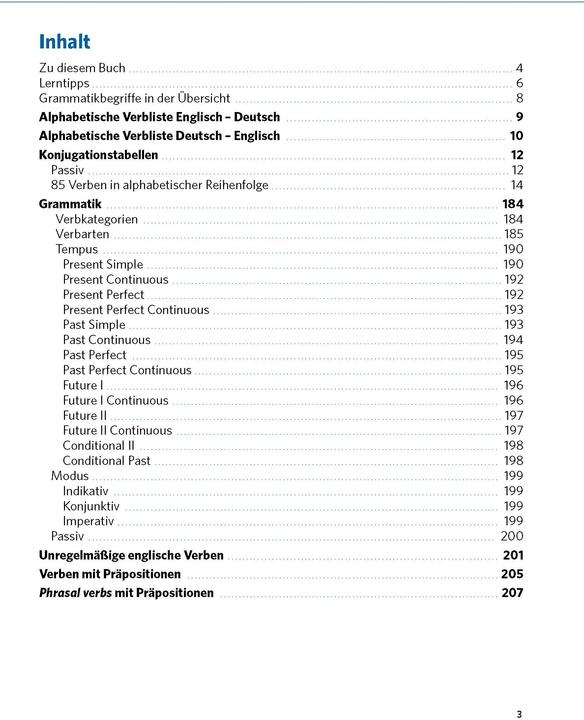 Actual product image Verbtabellen Plus Englisch (English, 2023)