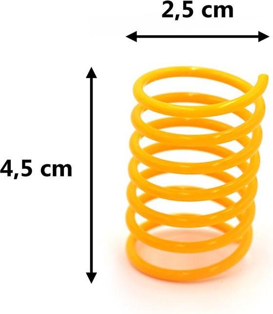 Image du produit Hermex Ressorts en spirale Jouet pour chats Jeu d'adresse Jouet à ressorts (Canne à pêche chat)
